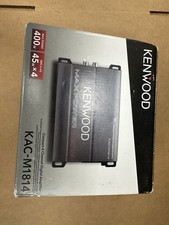 KENWOOD KAC-M1814 4-CHANNEL 400W CLASS D COMPACT AMPLIFIER MARINE CAR BRAND NEW