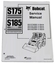 Bobcat S175 S185 Skid Steer Loader manuale di servizio officina libro riparazione 3 PN# 6901828