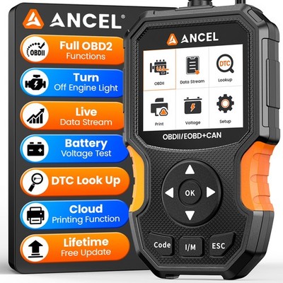 ANCEL OBD2 Scanner Code Reader Car Check Engine Automotive Fault Diagnostic Tool