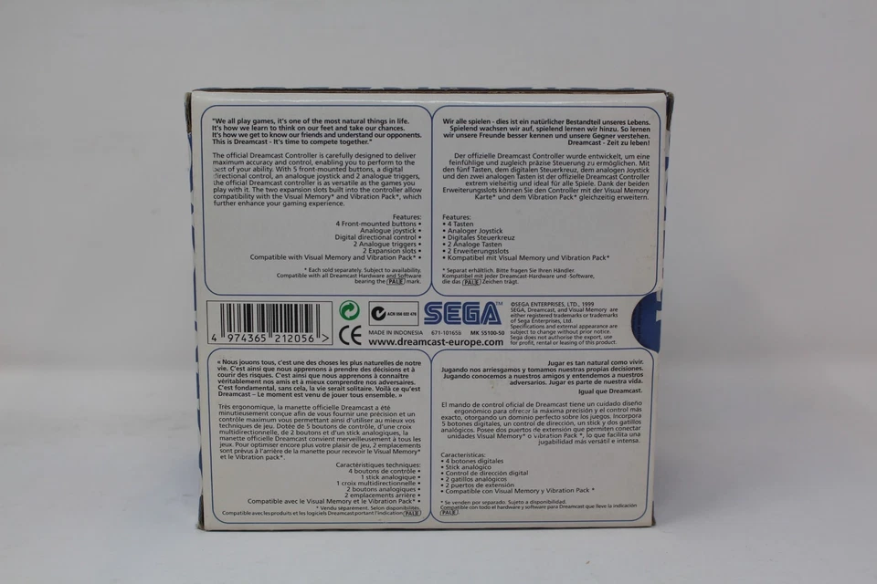 Sega Dreamcast Original Controller Gamepad - Original Box Europe - Image 3 of 4