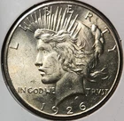 1926 S $1 Peace Silver Dollar Unc BU - Great For Albums, P26CC