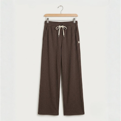 NWT - Vuori Women's Halo Essential Wideleg Pant - Regular - Java Heather - New