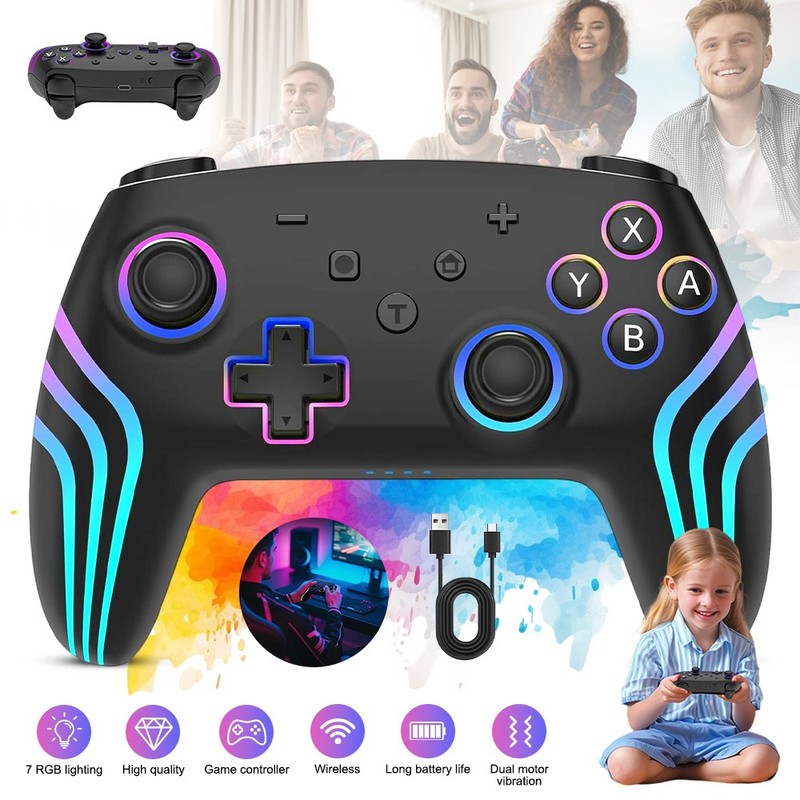 Wireless Game Controller Gamepad Joystick Remote For Switch 2 /Switch OLED/Pro