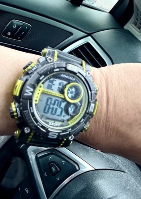 Armitron Men s All Sport Digital Watch 40/8249 Black Lime 330ft Water Resistant