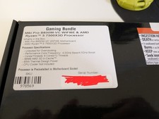 AMD Ryzen 5 7500X3D  MSI PRO B850M-VC CPU / Motherboard Bundle