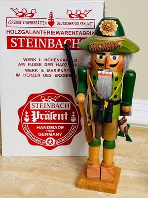 Steinbach Germany  15'' Nutcracker Duck Bird Hunter German Wood Handmade BOX