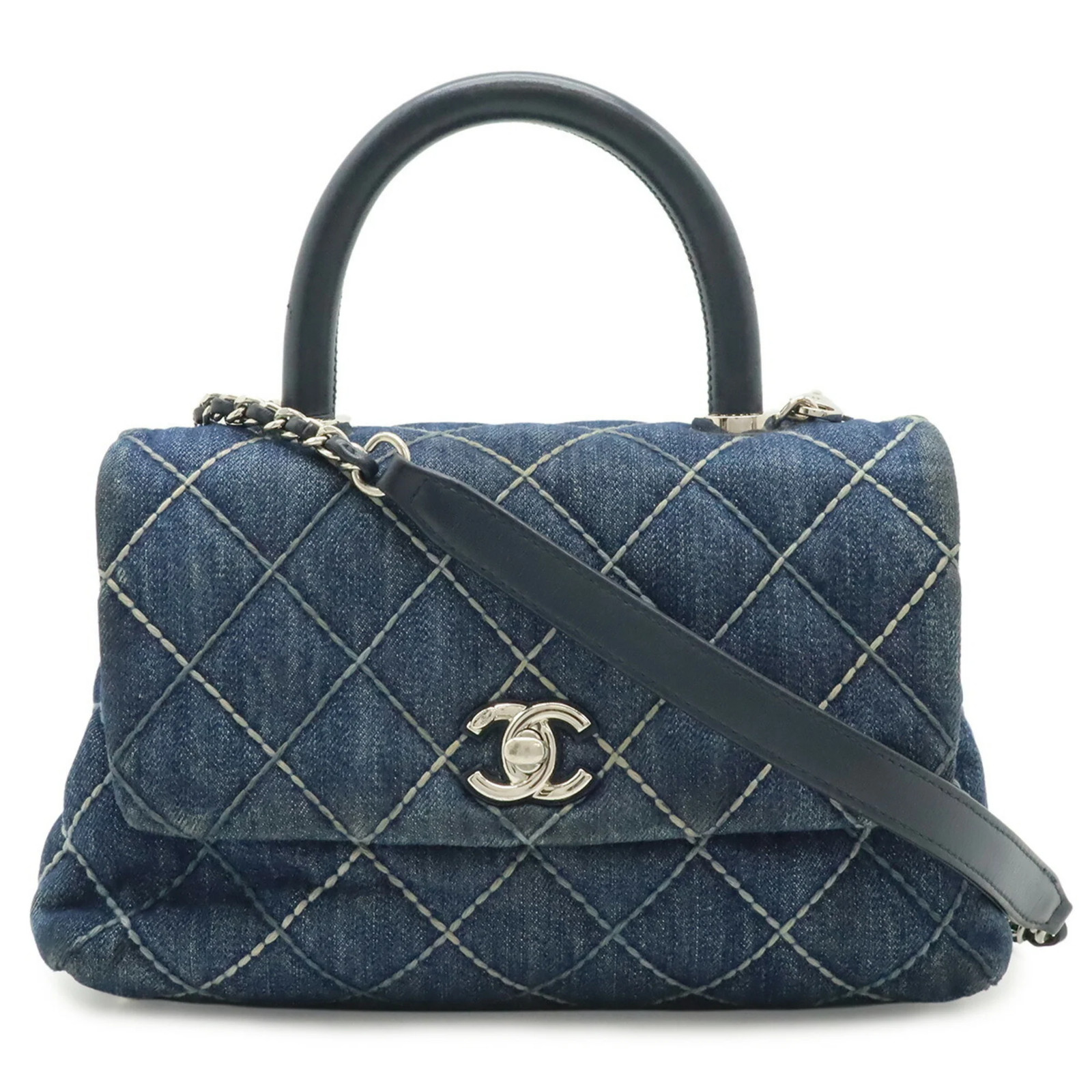 CHANEL Wild Stitch Flap Bag, Coco Handle XS Handbag, Chain Shoulde... GZl1ix2g