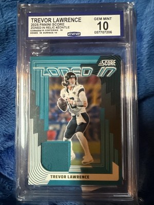 2025 Score - Zoned in Trevor Lawrence #ZON-32 Jerseys (MEM) for