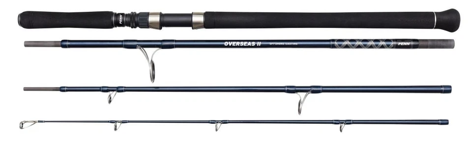 PURE FISHING PENN Overseas II Offshore Casting 4 Teile 2,7m 70-150g by TACKLE-DEALS !!!