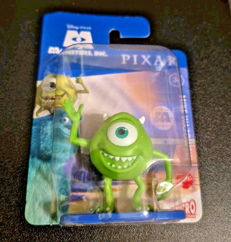 Disney Pixar Monsters Inc Mike Wazowski Movie Mattel Micro Green Eyeball Figure