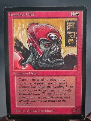 Ironclaw Orcs Limited Edition - Beta Edition MTG Regular Near Mint 