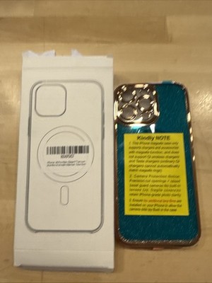 Iphone 16 Pro Max Case MagSafe Case Gold Glitter