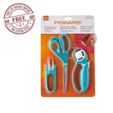 Fiskars Garment Making Starter Kit (3pc) Turquoise 3 Count FREE SHIPPING US