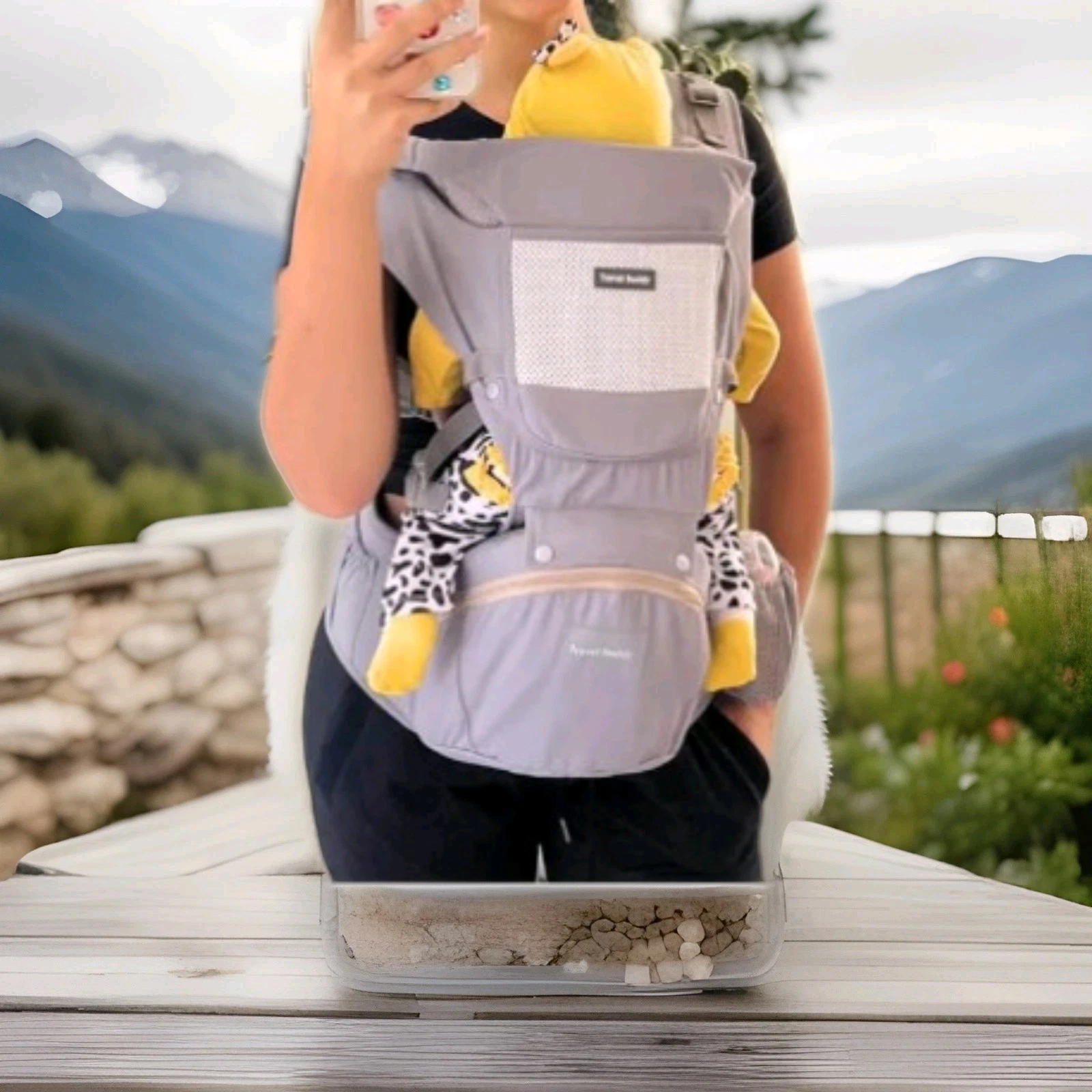 6-in-1 Safety Certified Ergonomic Quality Baby Carrier with Hip Seat: Kangaro...