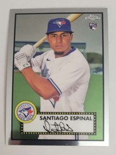 2021 Topps Chrome Platinum Anniversary #96 Santiago Espinal Toronto Blue Jays