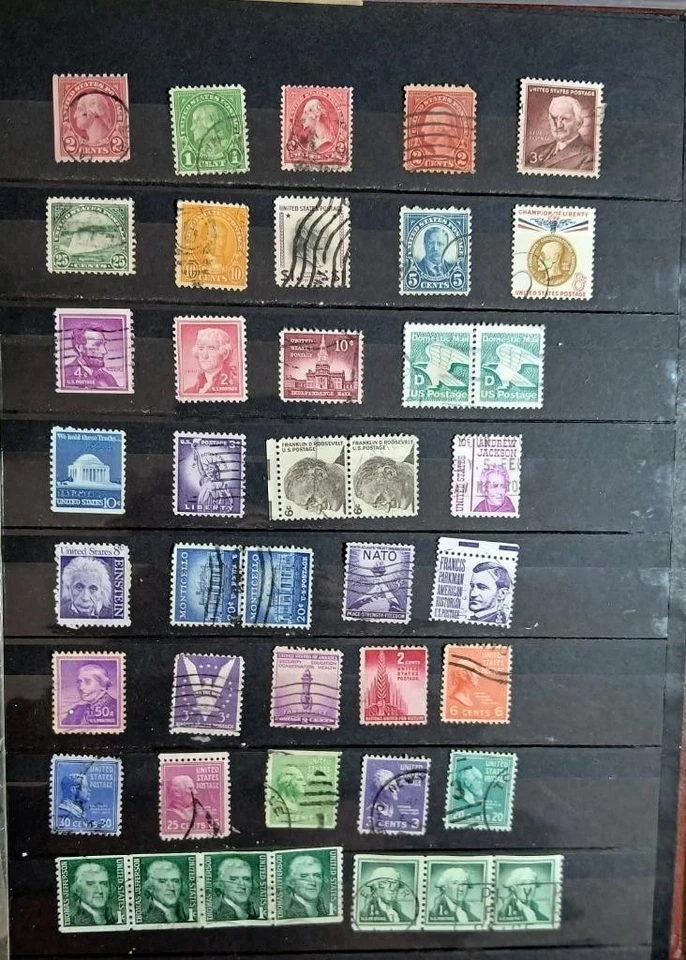 United States Stamp Collection Numbered Blocks, Blocks. Strips,Pairs,& US Stamps - Image 3 of 4