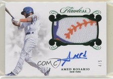 2018 Panini Flawless Rookie Emerald 4/5 Amed Rosario #RPA-AR Patch Auto s3g