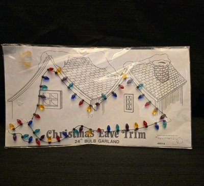 Department 56 ~ Christmas Eave Trim 24'' Bulb Garland - Village Accessory (55115)
