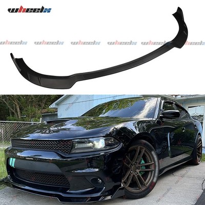 For Dodge Charger SXT GT SE R/T 2015-2023 Matt Black Front Bumper Lip Splitter