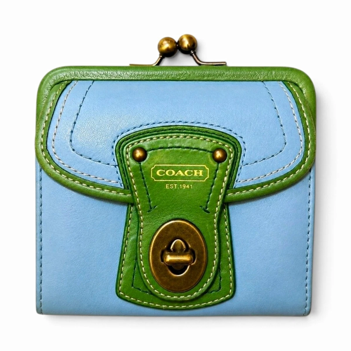 小物 Coach 65th Turnlock Bifold wallet green 小物 Coach 65th Turnlock Bifold wallet green Coach Green Folding