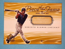 2001 Upper Deck SP Game Bat Edition Piece Of The Game Relic Roberto Alomar #RA ⚾