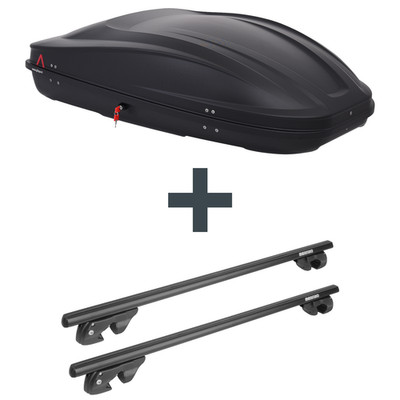 Dachbox G3 Spark 400 + Dachträger Menabo Sherman für INFINITI QX70 SUV Neuware