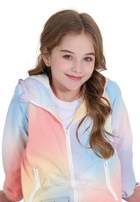 Rain Jacket Lightweight Jackets for Girls Waterproof Hooded Rain Coat Smudge ...
