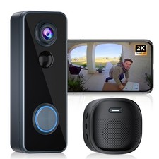 Doorbell Camera Wireless, Head-to-Toe Video, 2K HD Live View, Two-W... Fast Ship