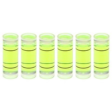 6pcs Small Cylindrical Bubble Level Vials 9x25mm Levels Measuring Tools