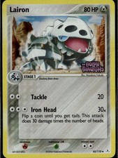 Lairon Uncommon Holon Phantoms 45/110 Metal Reverse Holo Pokemon Card on eBay