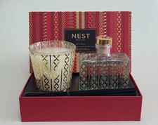 Nest New York Holiday Scented Candle & Reed Diffuser Set