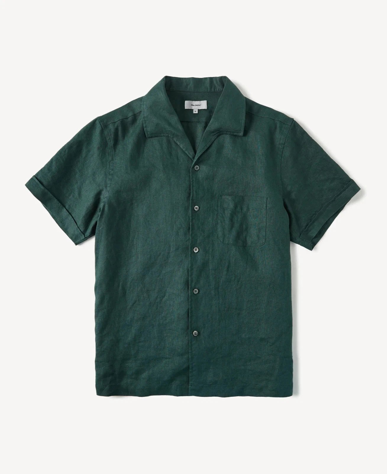 1950s Italian Collar Linen Short Sleeve Shirt (06
Opens in a new window or tab