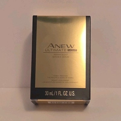ANEW Ultimate Night Serum 1 fl oz Hyaluronic Acid Niacinamide Face Neck