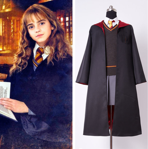 Kids Harry Potter Hermione Granger Cosplay Kostüm Gryffindor Uniform party Dress - Afbeelding 1 van 12
