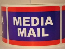 Media Mail  2x3 Stickers Shipping Mailing Labels 250/rl