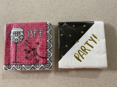 BFF PARTY COCKTAIL BEVERAGE NAPKINS