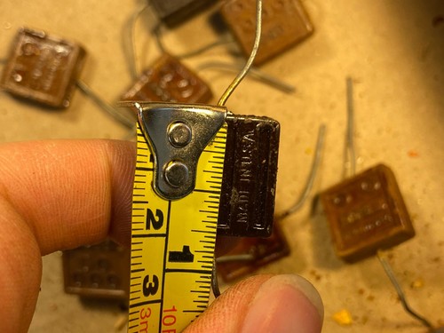 Box of 10 NOS Vintage Solar .003 uf Mica "Domino" Capacitors 3000 pf TEST GOOD - Picture 6 of 7