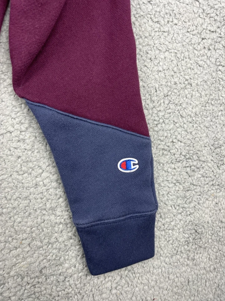 Винтажный Y2K чемпион обратный плетение толстовка женщин средний синий 90-х Colorblock - Изображение 3 из 4