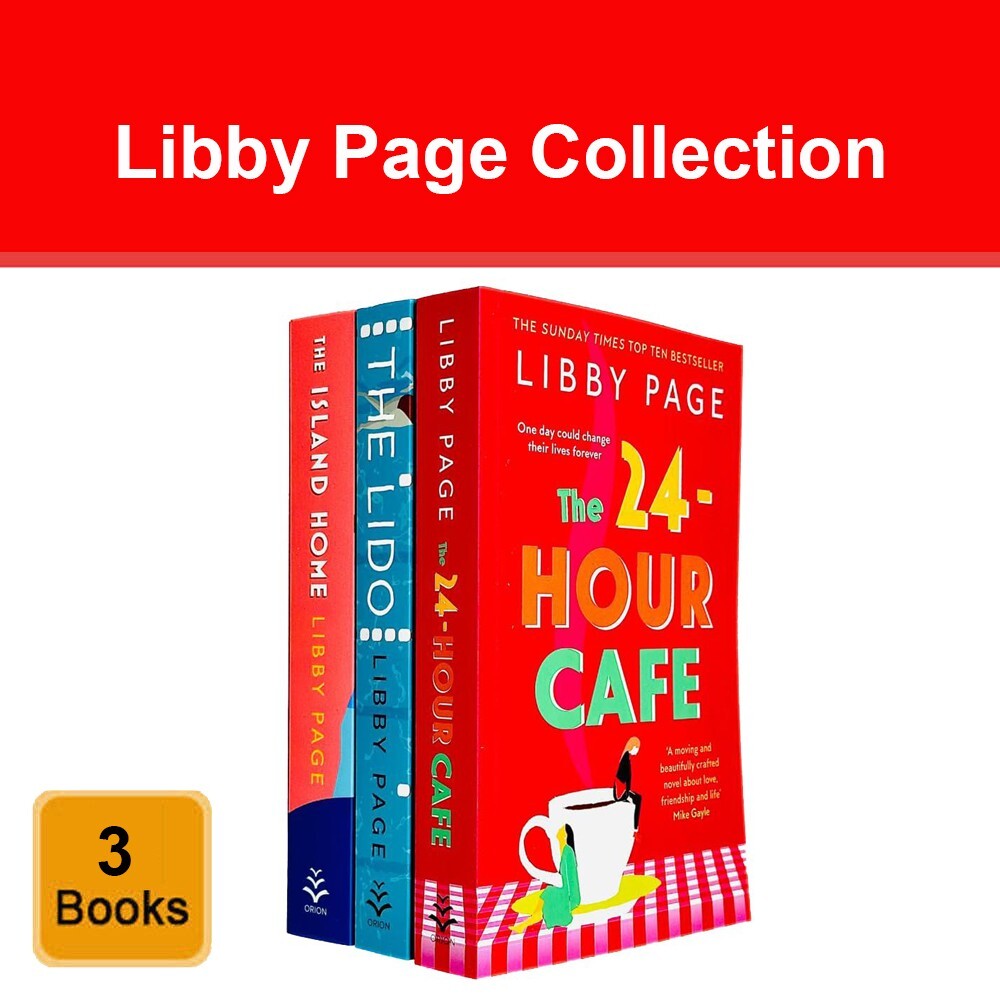 Libby Page 3 Books Collection Set The Lido, The 24 Hour Cafe, The Island Home