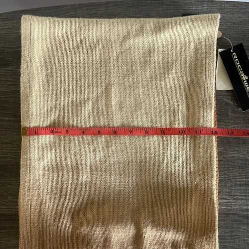 Roca Wear Unisex Hombre Mujer’s Marrón Crema Acrílico Bufanda Nueva con Etiquetas - Imagen 5 de 5