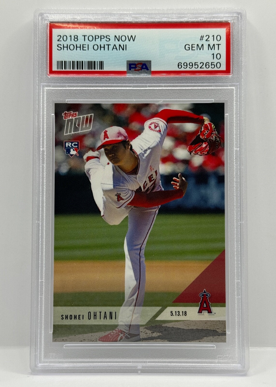 SHOHEI OHTANI Rookie Card PSA 10 2018 Topps Now #210 Mother's Day RC Angels