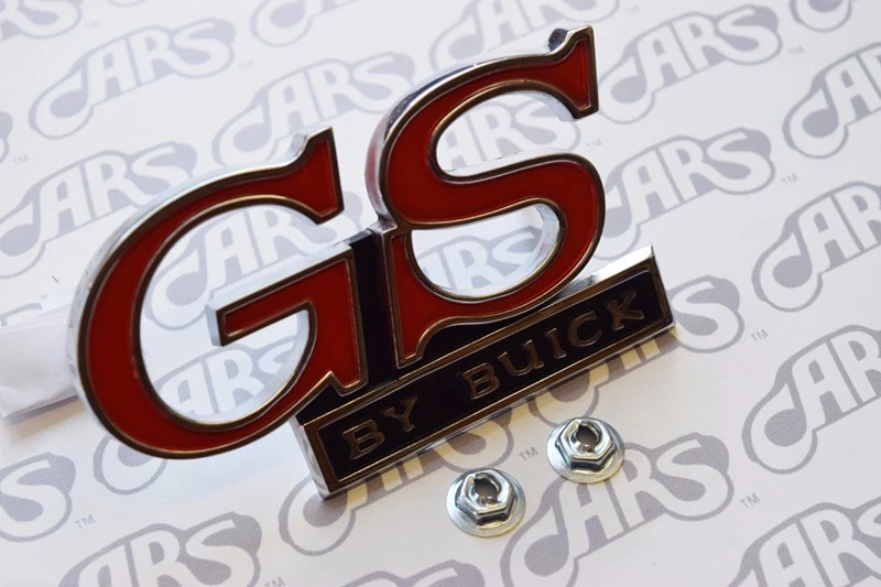 1971 Buick Skylark GS Grill Emblem | GS by Buick | Gran Sport | OEM #1394829 - Image 2 of 2