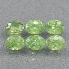 1.40 CT Lot.6 uni.Granate Natural Demantoide Verde Amarillento sin Tratar(Vídeo)
