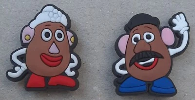 BRAND NEW CHILDREN CROC MR & MRS POTATO HEAD CHARACTERS SHOE CROC CHARMS LOT