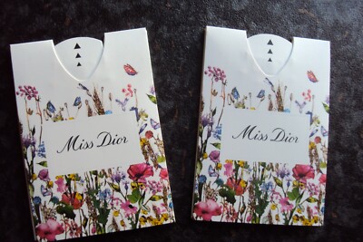 2 x Miss Dior EAU DE PARFUM Spay Reisegröße to go Duftkarte NEU OVP