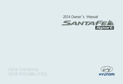 2014 Hyundai Santa Fe Sport Owners Manual User Guide | eBay