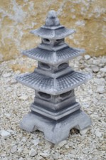 Japanische Pagode Leuchte Lampe Frostsicher Stein Steingarten Deko Yukimi Gata
