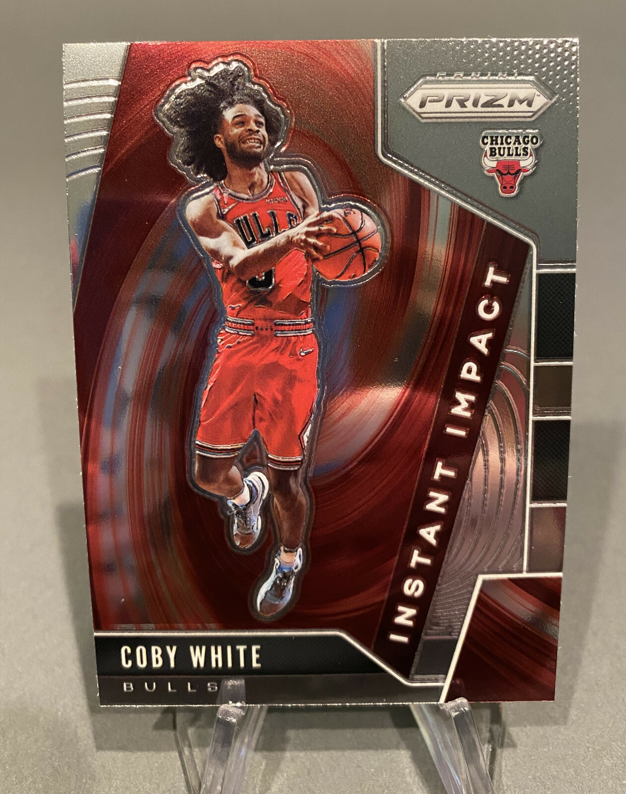 2019-20 Panini Prizm NBA Coby White Instant Impact #6 Rookie Chicago Bulls
