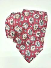 Fierte S.R.L. Men's Tie 100% Silk Burgundy Hand Made in Italy for Today's Man