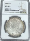 LOOK---1889 NGC MS 66+ Morgan Silver Dollar